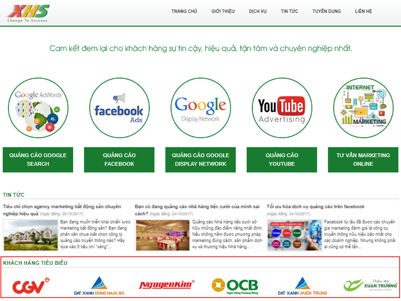 dịch vụ quảng cáo