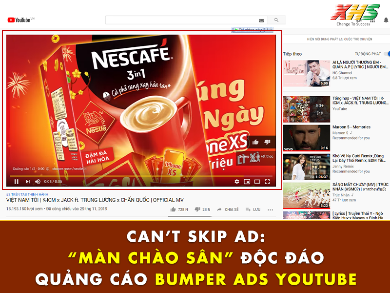 Quảng cáo Bumper Ads YouTube